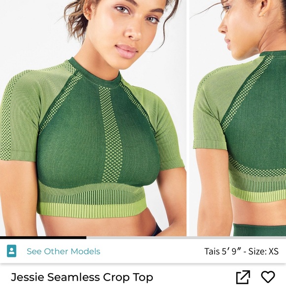 Fabletics Jessie Seamless Crop, size L - Picture 2 of 5